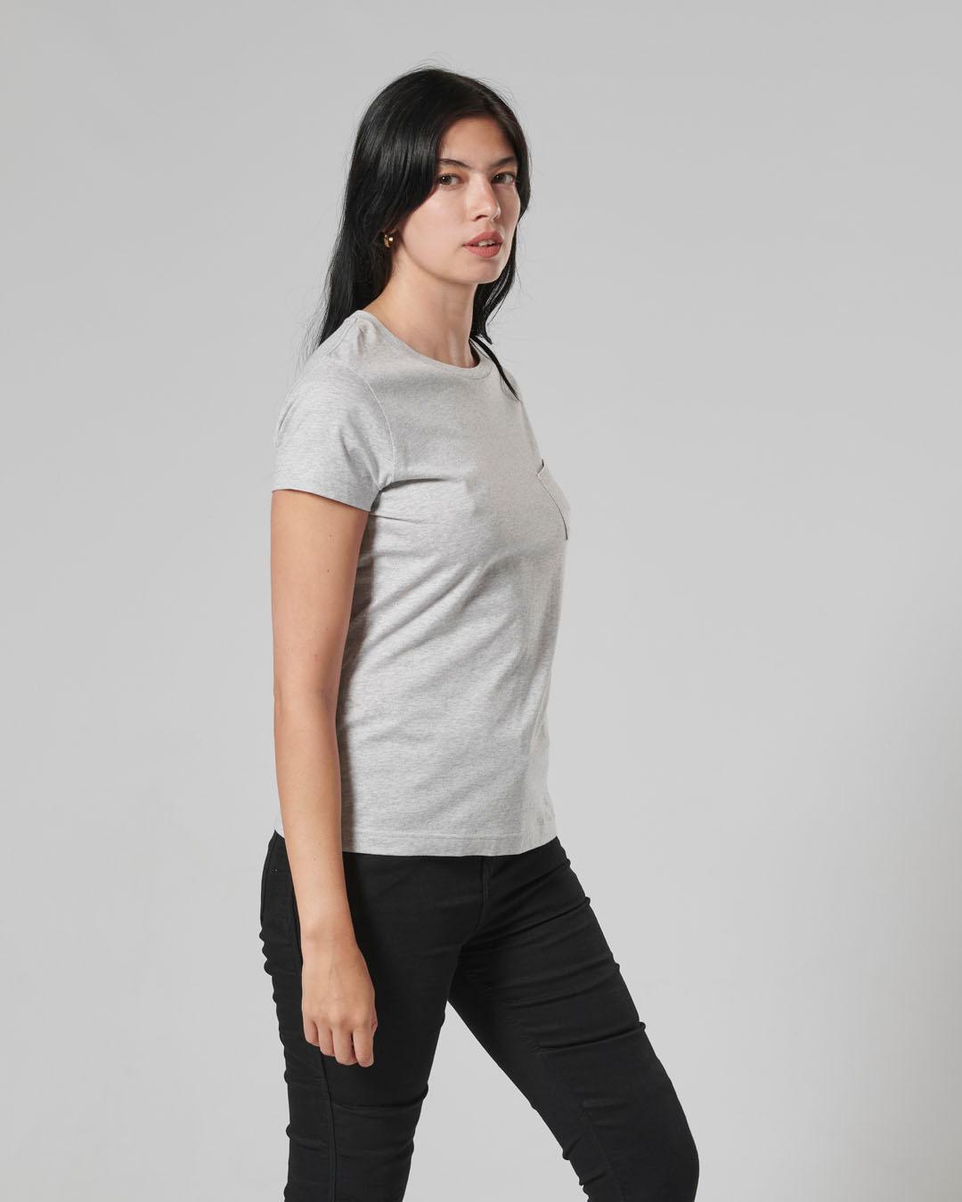 LADIES SYDNEY T-SHIRT GREY MARL S image 9