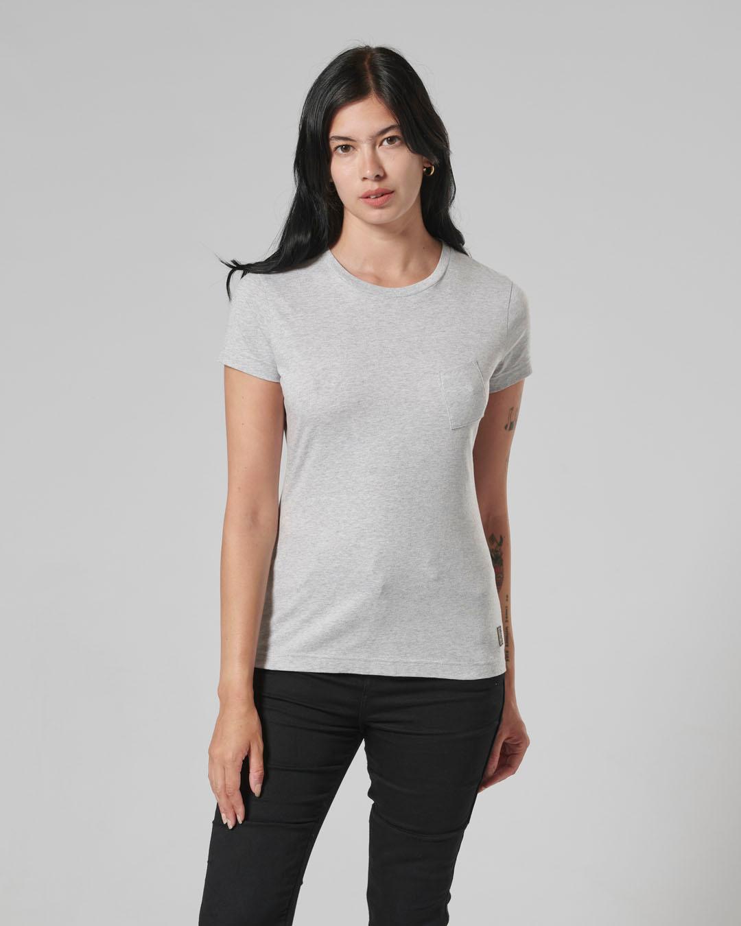 LADIES SYDNEY T-SHIRT GREY MARL XXL image 6