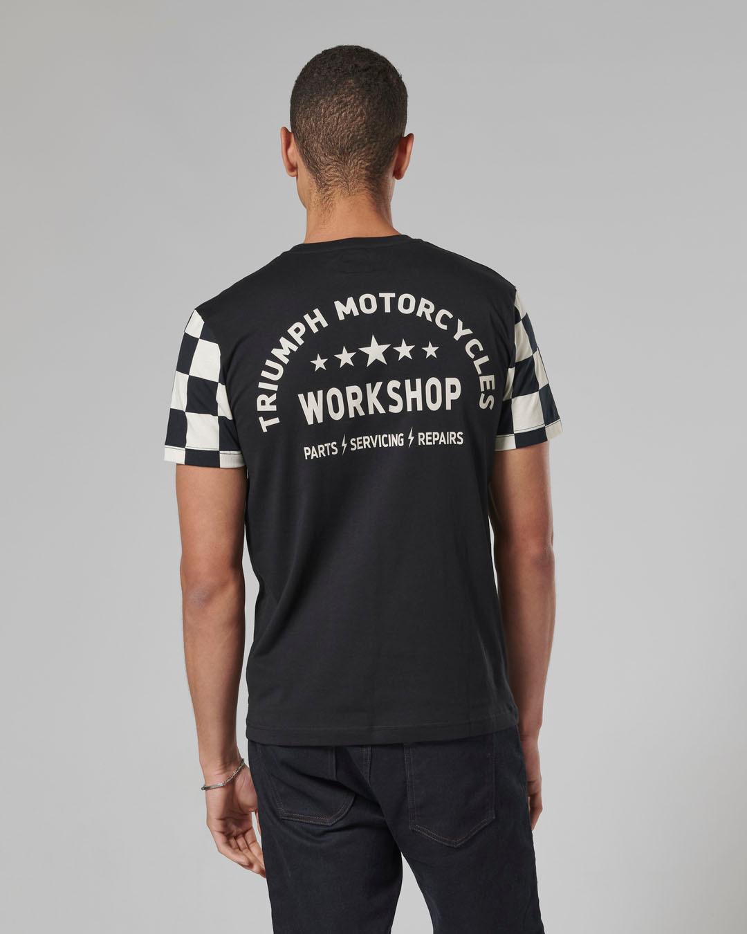 PRESTON T-SHIRT BLACK / BONE S image 4