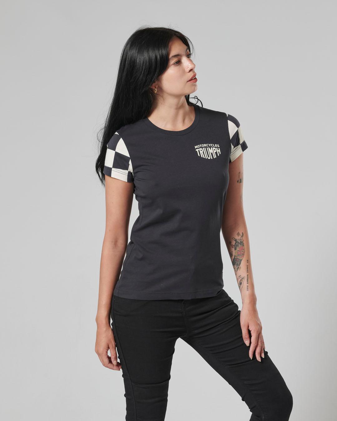 MARIE LADIES T-SHIRT BLACK / BONE S image 8