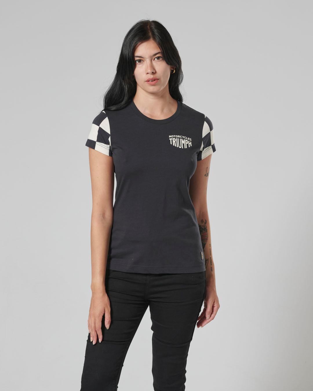 MARIE LADIES T-SHIRT BLACK / BONE XL image 4