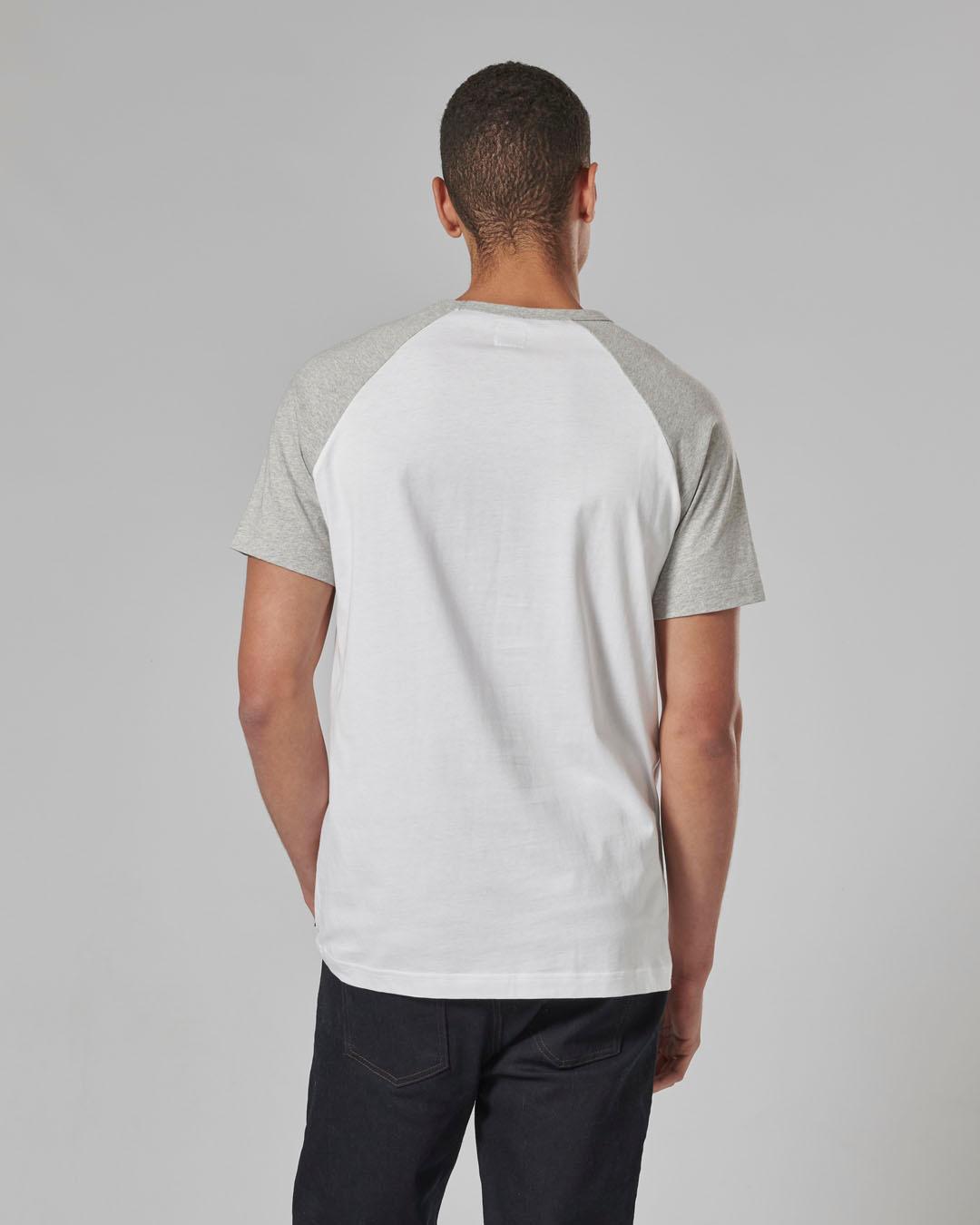 SALTERN T-SHIRT WHITE / GREY MARL XS image 6