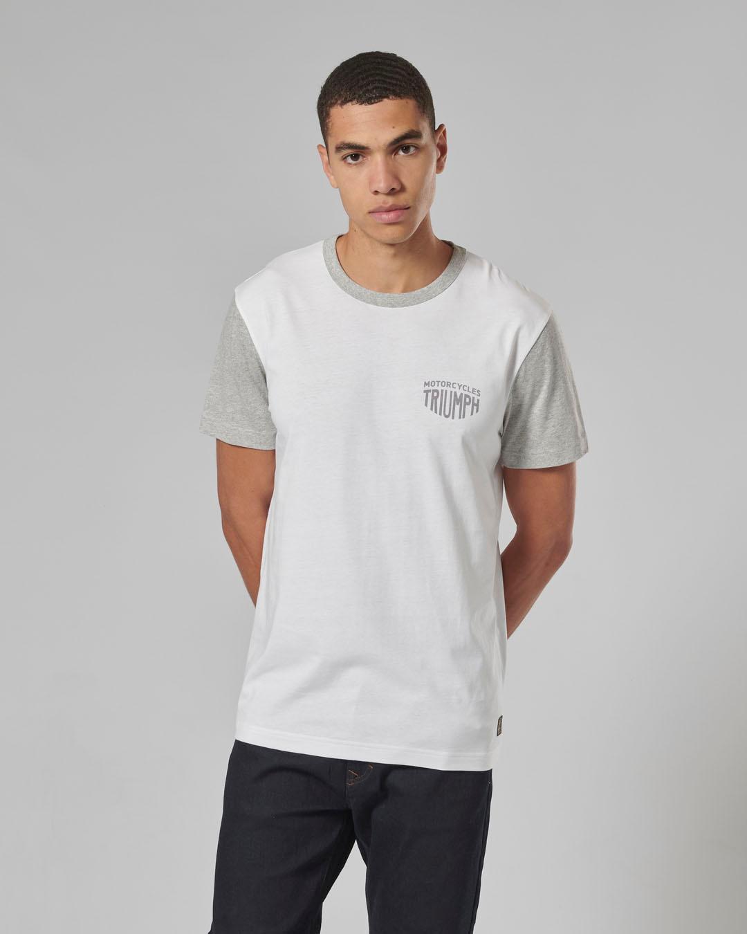 FENLAND T-SHIRT WHITE / GREY MARL XL image 4