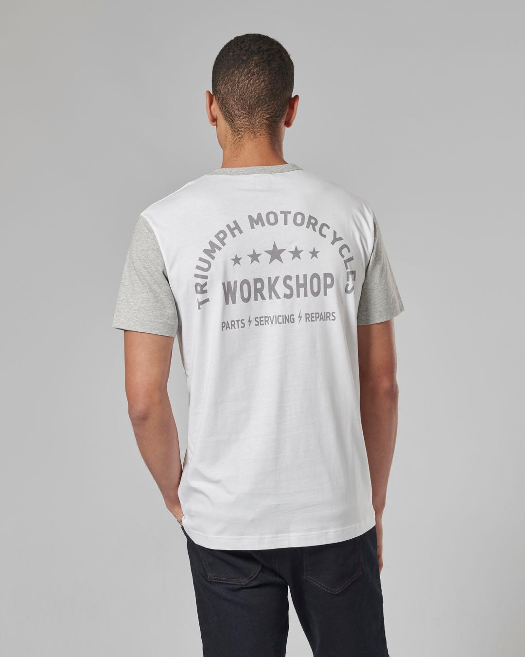 FENLAND T-SHIRT WHITE / GREY MARL XL image 6