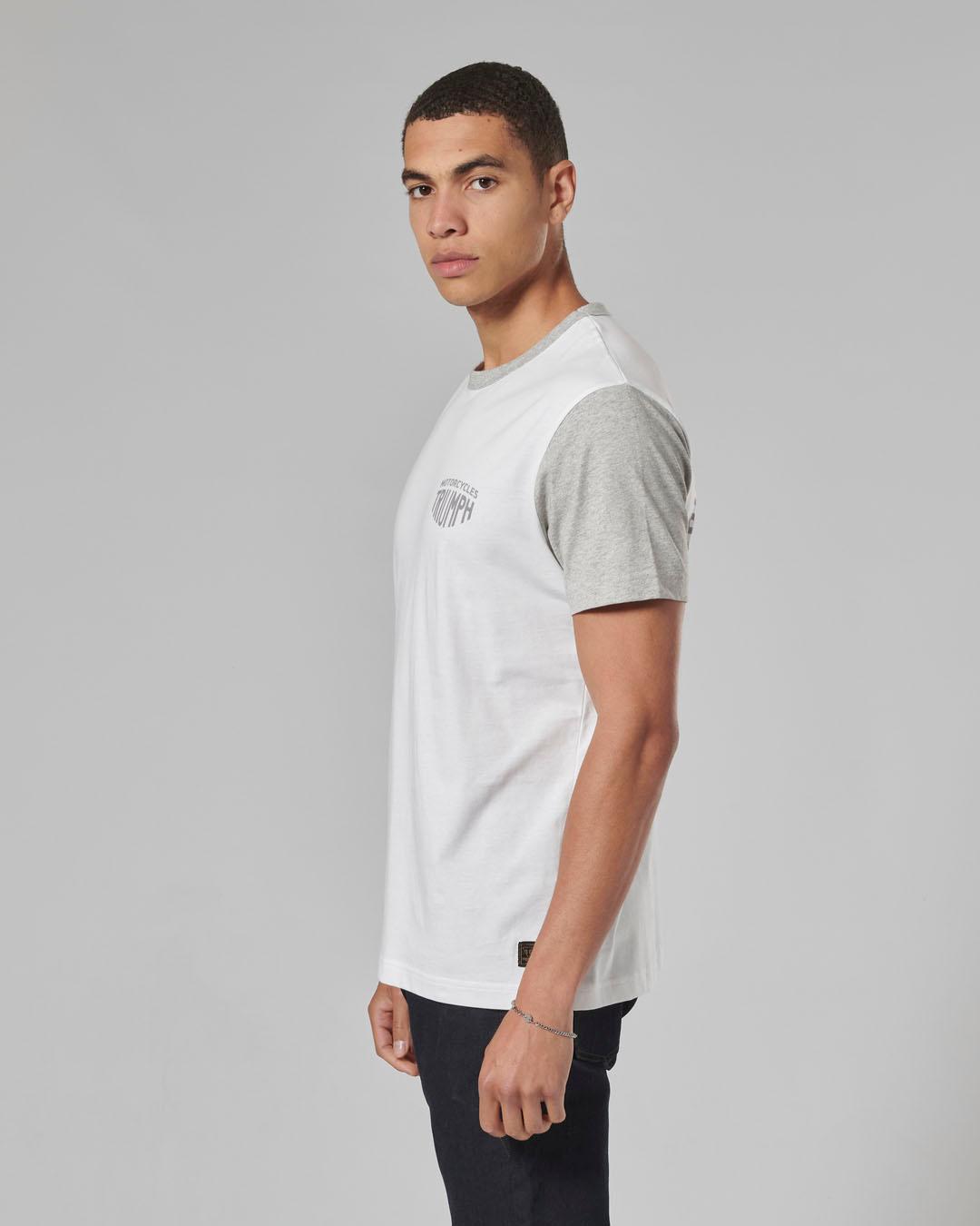 FENLAND T-SHIRT WHITE / GREY MARL XXL image 4