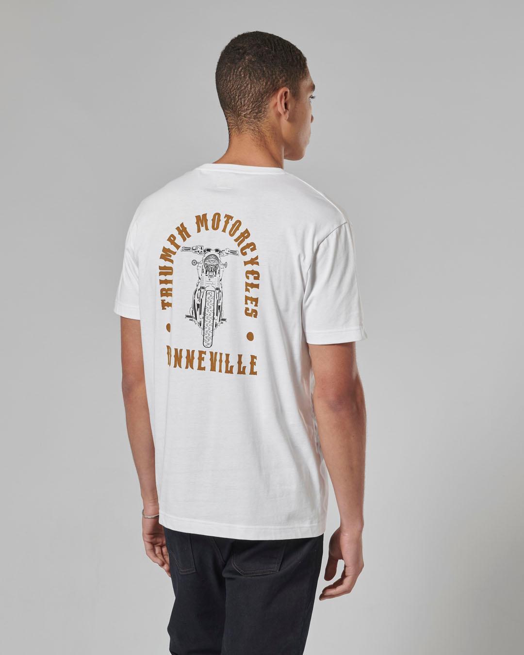 BONNEVILLE T120 T-SHIRT WHITE M image 8