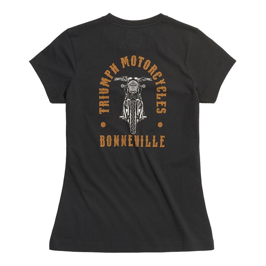 LADIES BONNEVILLE T120 T-SHIRT BLACK XS image 1