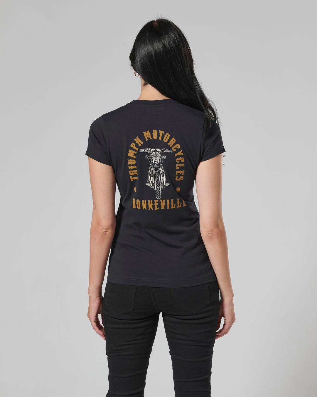 LADIES BONNEVILLE T120 T-SHIRT BLACK XXL image 10