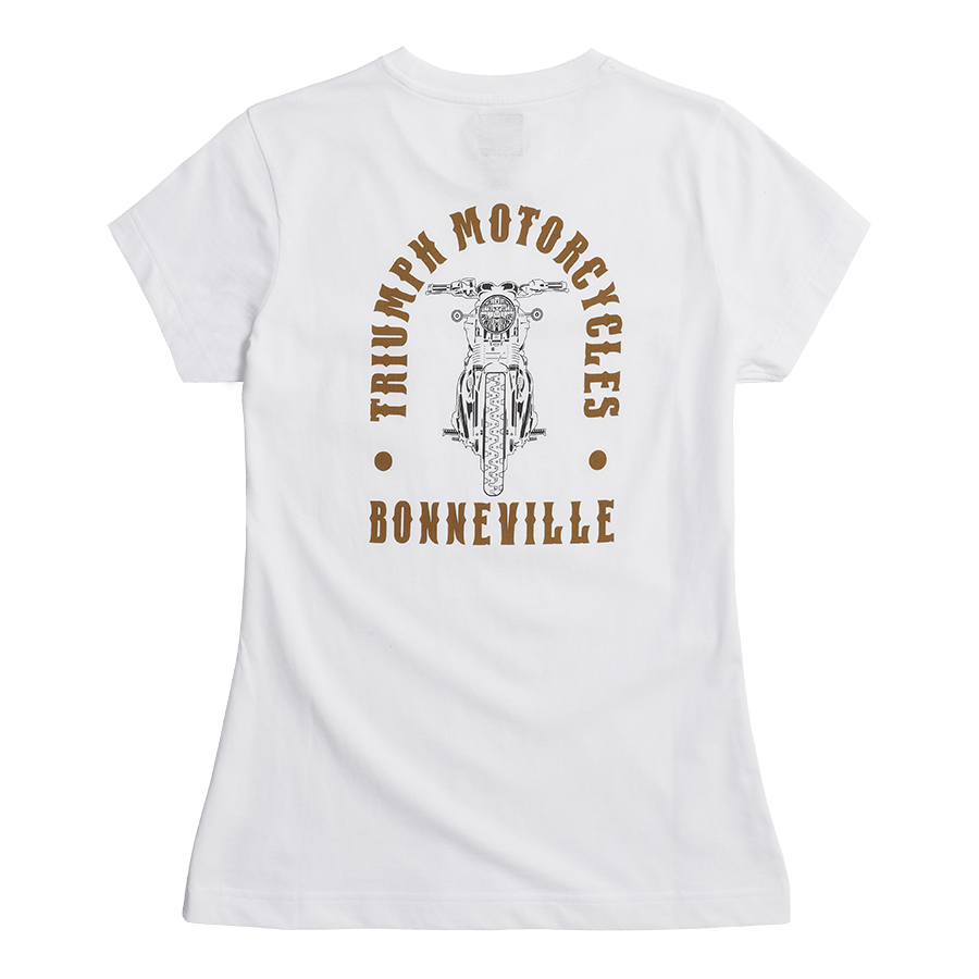 LADIES BONNEVILLE T120 T-SHIRT WHITE S image 2