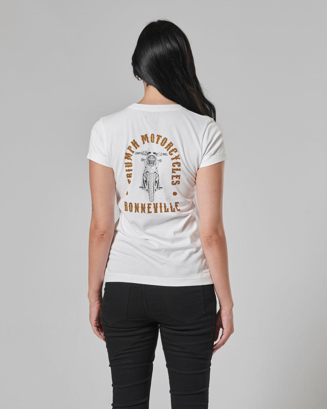 LADIES BONNEVILLE T120 T-SHIRT WHITE S image 6