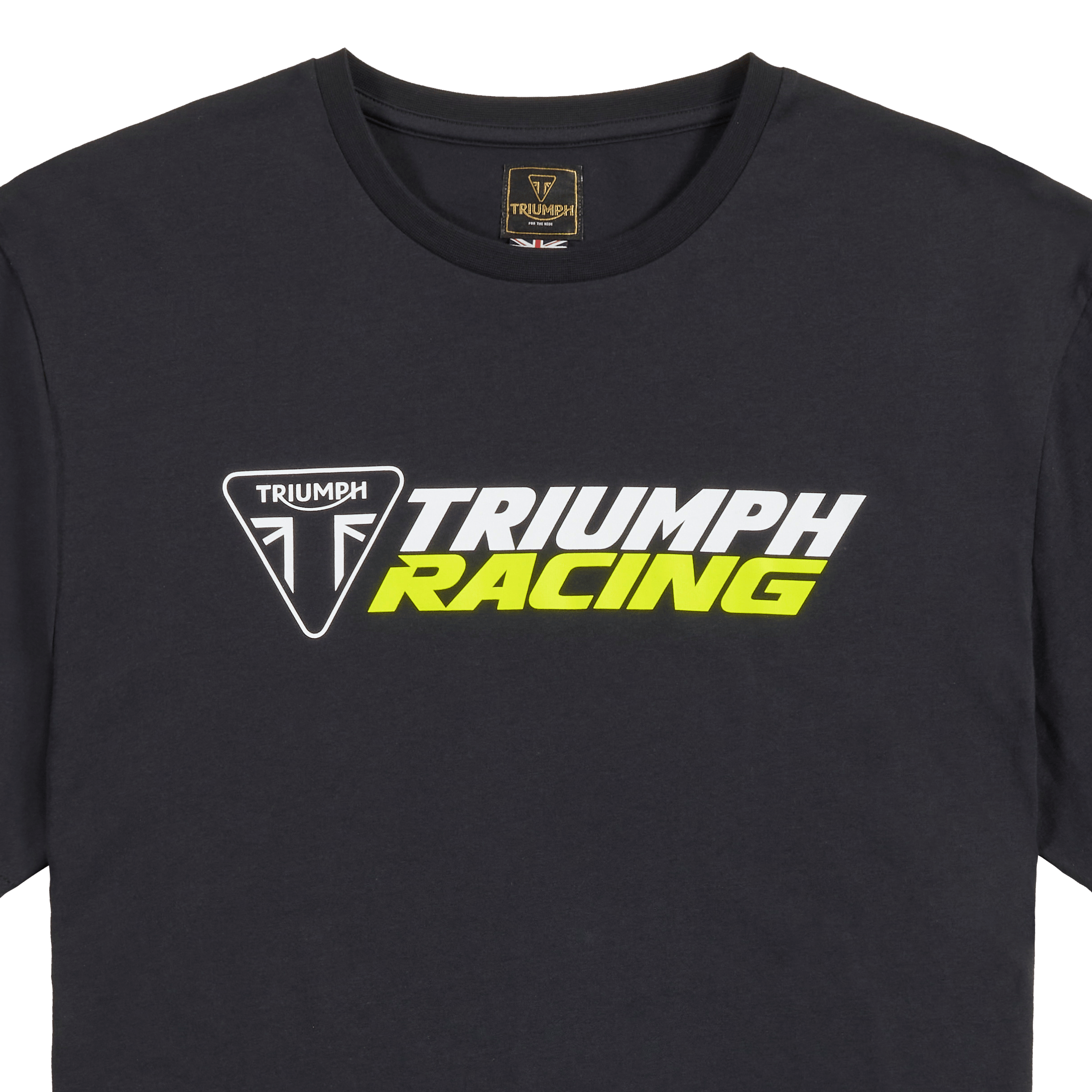 RACING TEE BLACK / YELLOW S image 3