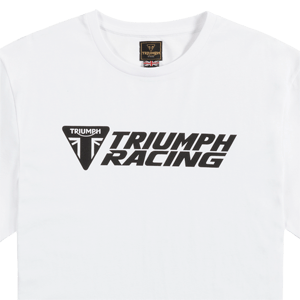 RACING TEE WHITE / BLACK L image 1