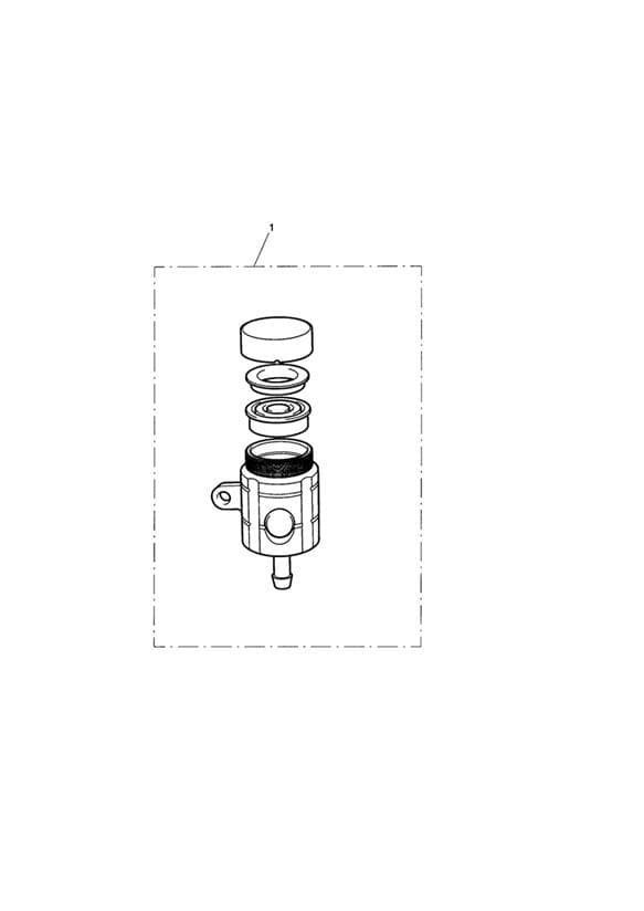 Reservoir, Rear Brake, Type 1