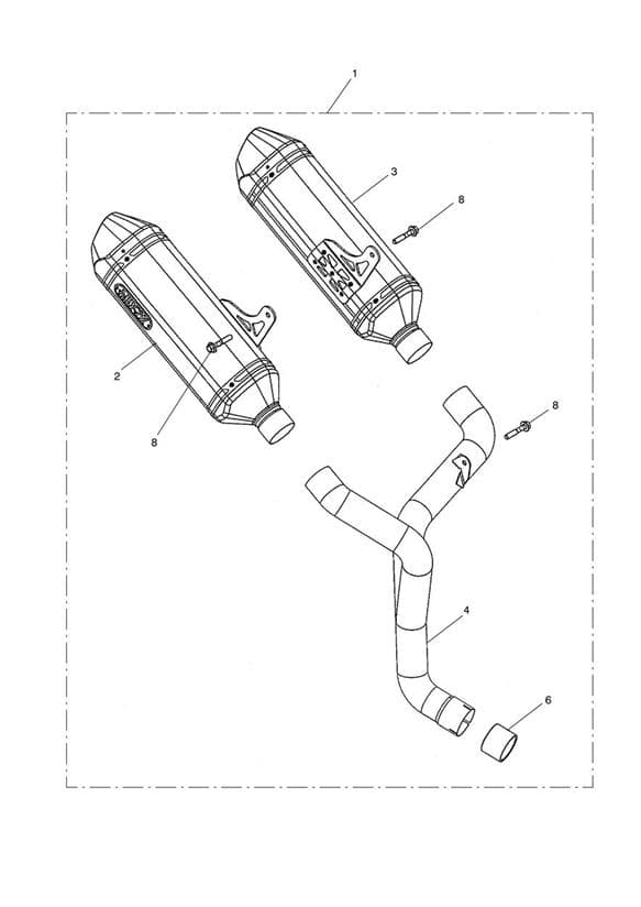 Silencer, Slip-On, Arrow - USCal Only