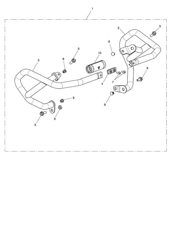 Lower Engine Bar Kit, SS