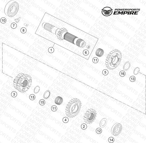 TRANSMISSION I - MAIN SHAFT