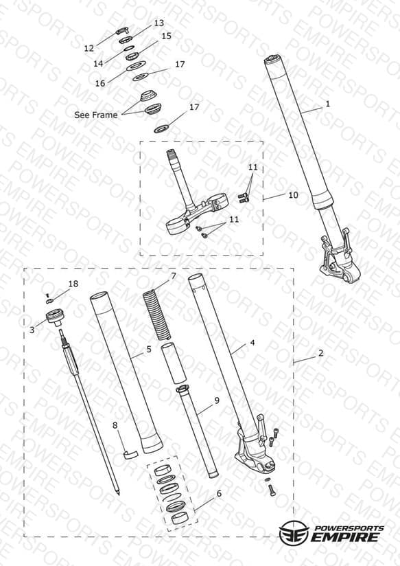 Front Forks & Lower Yoke Assy