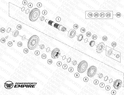 TRANSMISSION II - COUNTERSHAFT