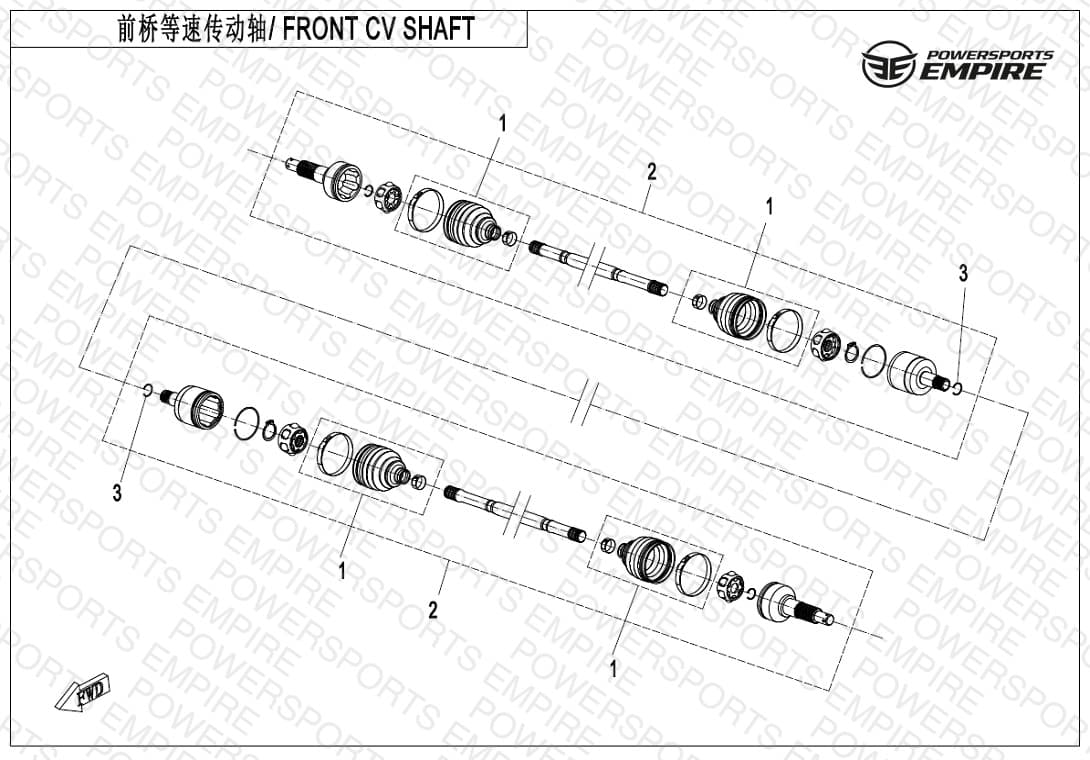 F27 — FRONT CV SHAFT