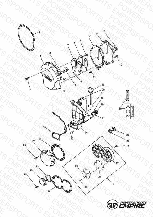 Engine Covers 3 Cylinder Grey 4902 »