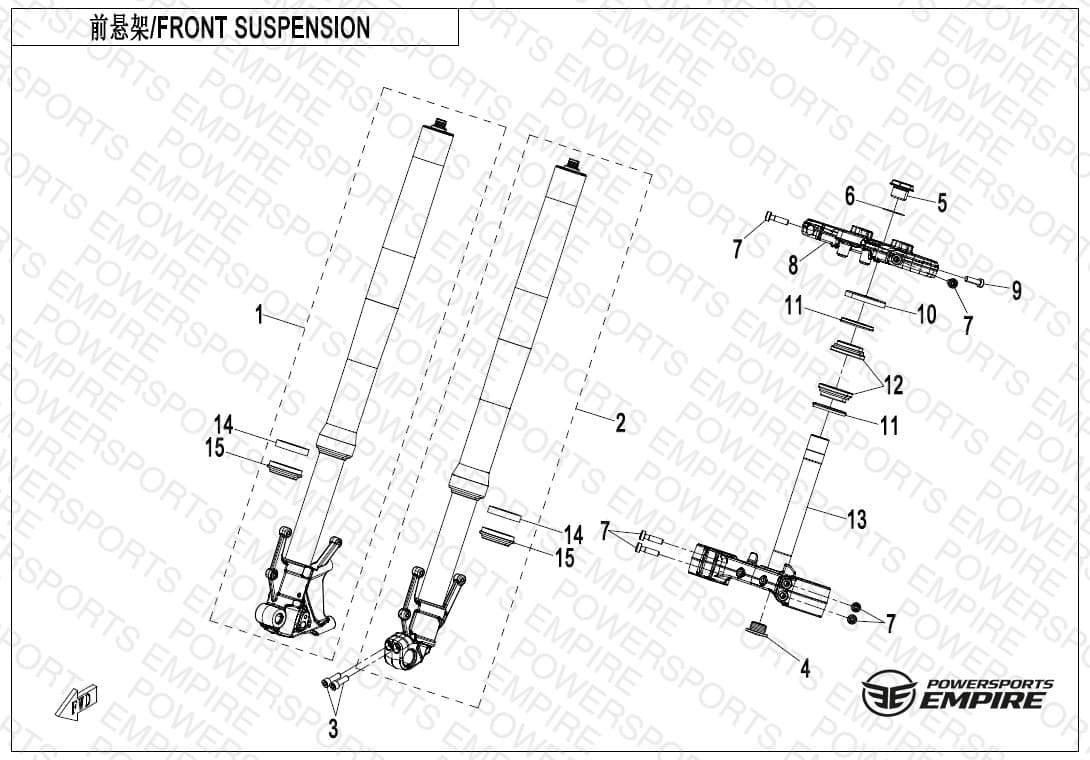 F05-A — FRONT SUSPENSION(ZEPHYR BLUE)