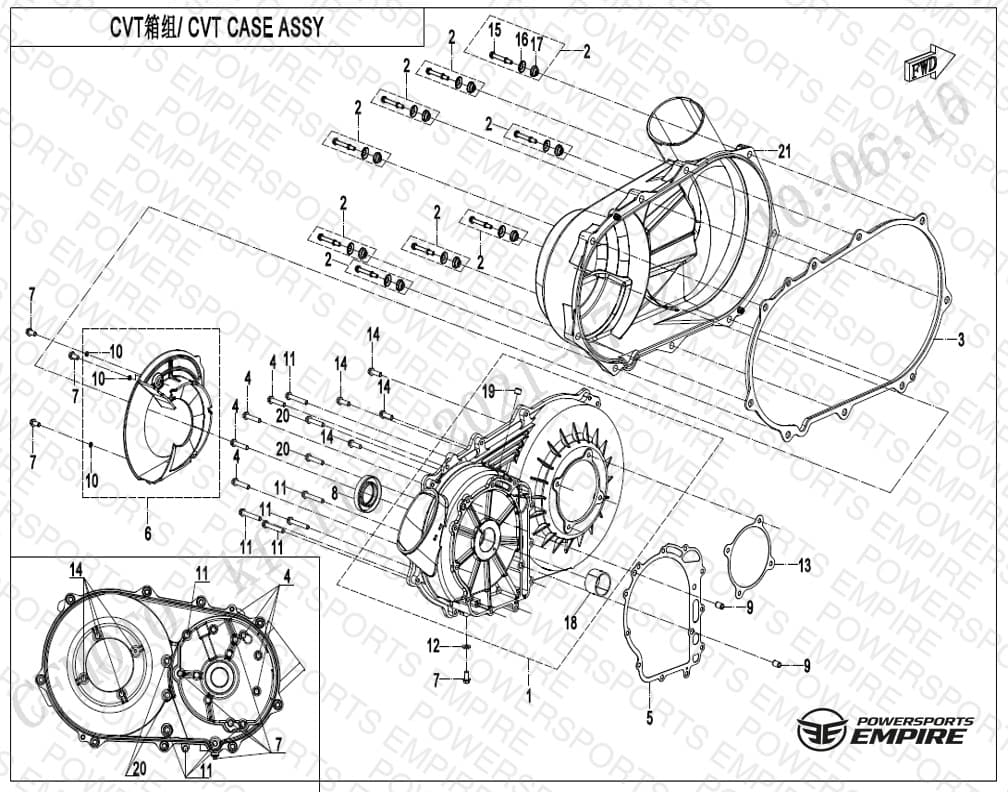 E01-3-V2 — CVT CASE ASSY.