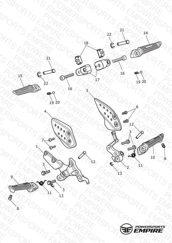 Foot Controls - Dual Seat Version