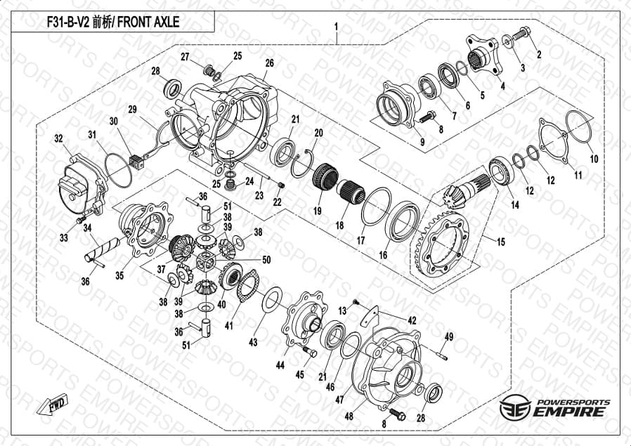 F31-B-V2 — FRONT DIFFERENTIAL
