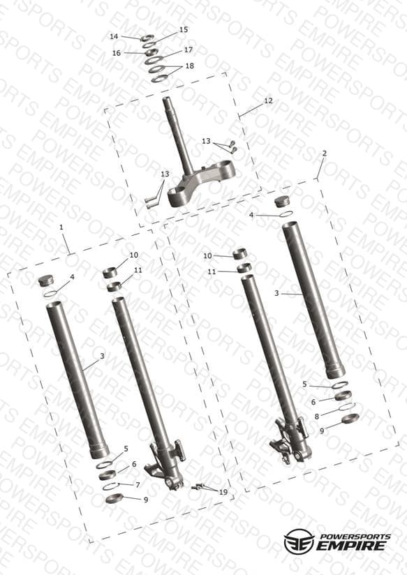 Front Forks & Lower Yoke Assy
