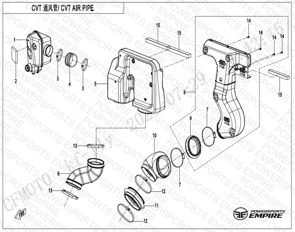 F00-2-V2 — CVT AIR PIPE