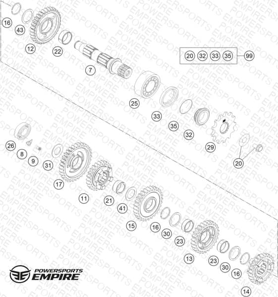 TRANSMISSION II - COUNTERSHAFT