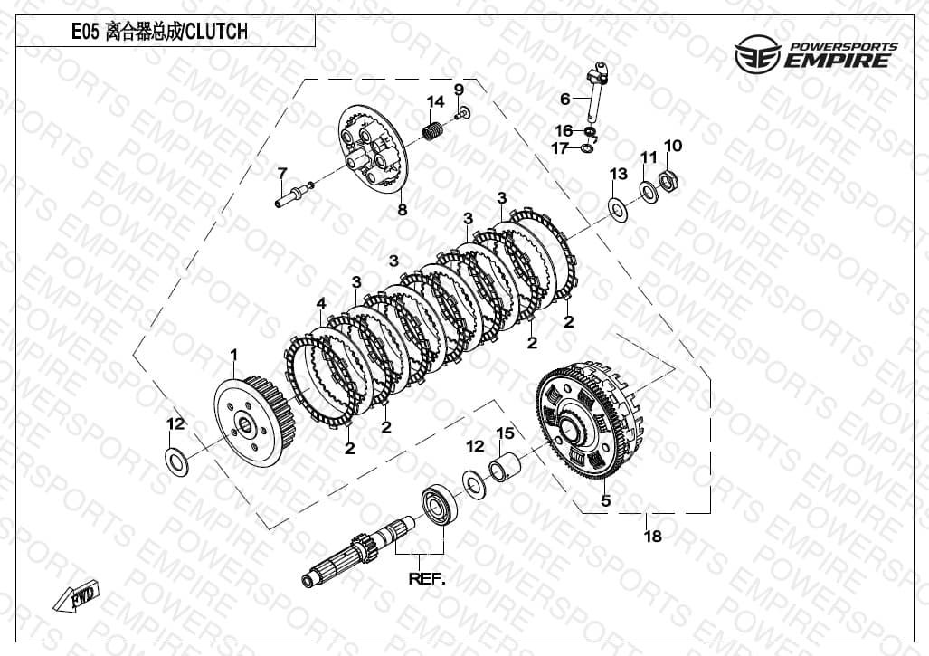 E05-B — CLUTCH
