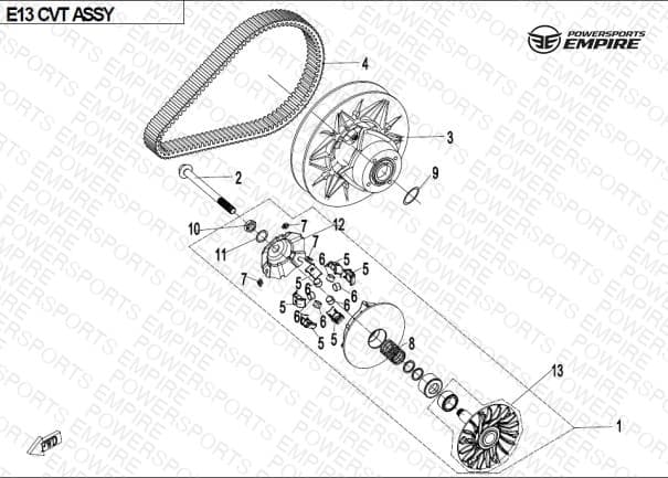 E05 — CVT ASSY