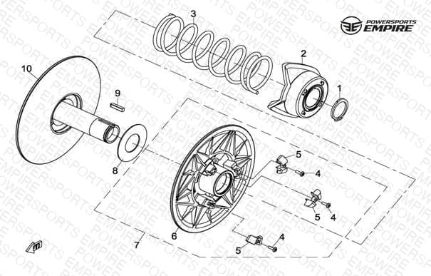 E19 — DRIVEN CLUTCH (REAR)