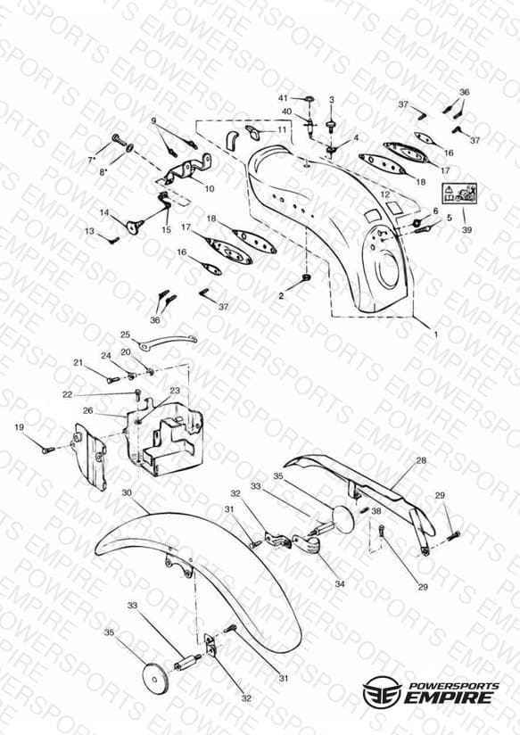 Mudguards/Chainguard/Battery Box