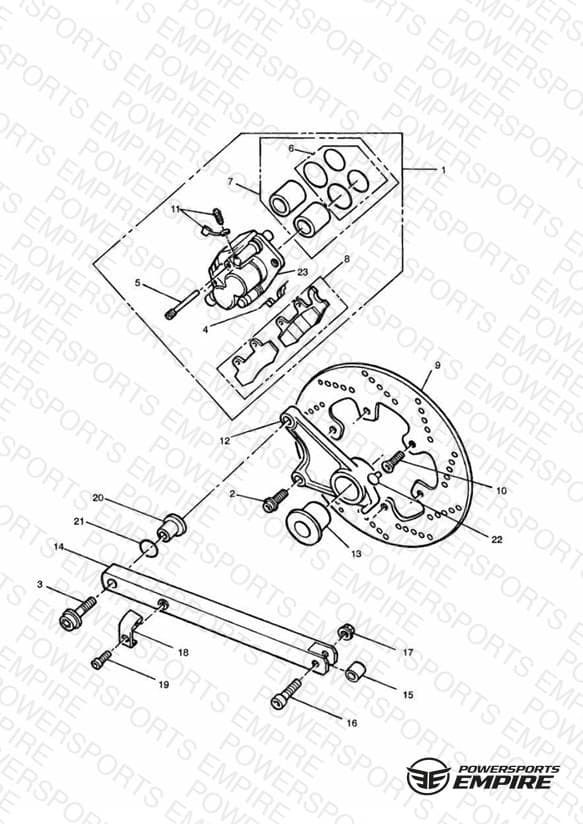 Rear Brake Disc and Caliper