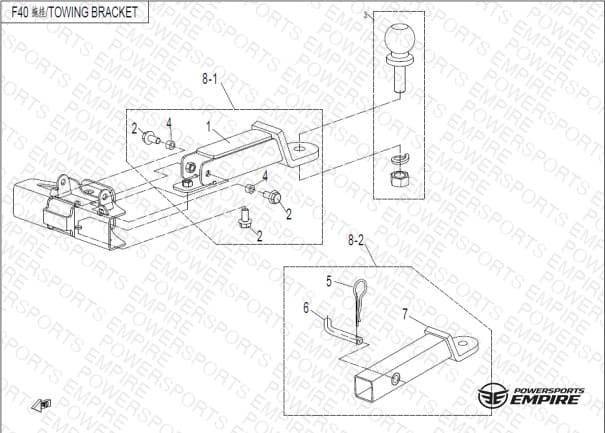 F40 — TOWING BRACKET