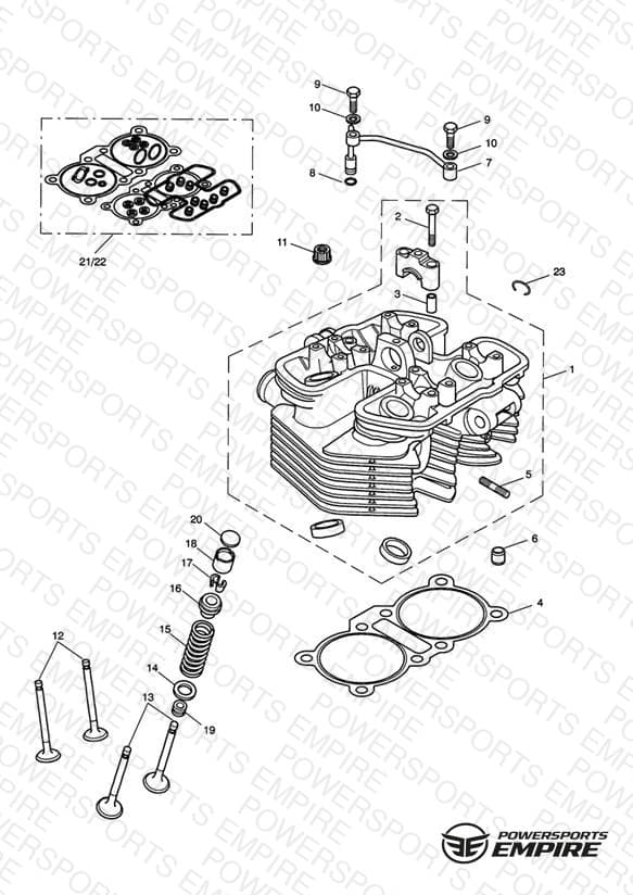 Cylinder Head & Valves - Bonneville