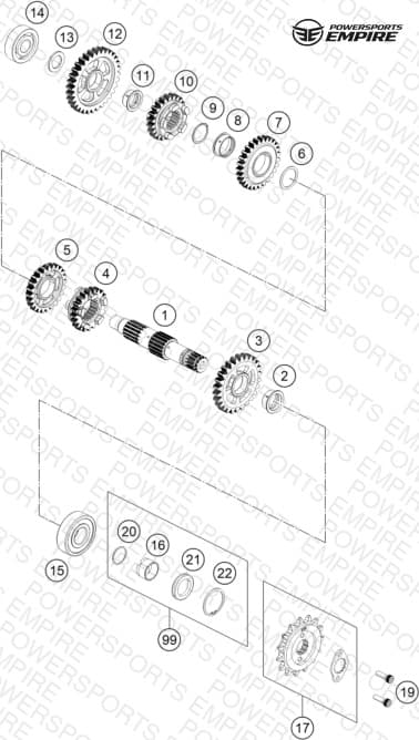 TRANSMISSION II - COUNTERSHAFT
