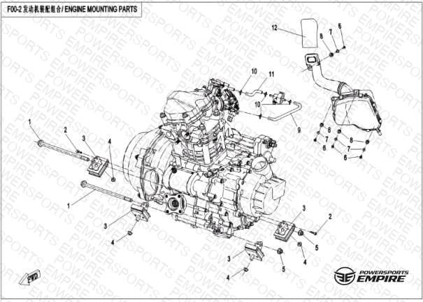 F00-2 — ENGINE MOUNTING PARTS