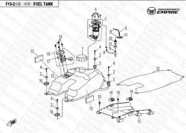 F15 — FUEL TANK, EFI