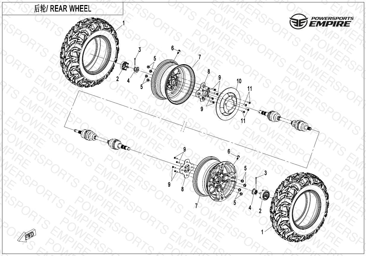 F11-B — REAR WHEEL((STEEL))