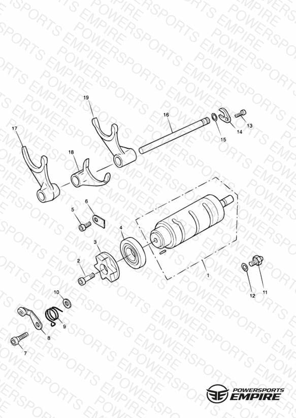Gear Selector Drum