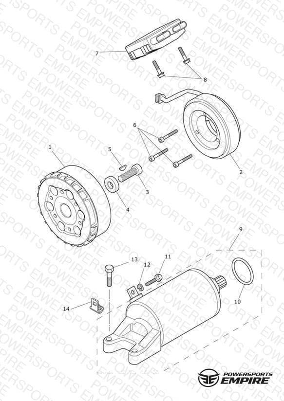 Starter & Alternator > Eng No 612713 + (Eng No 613308 - 613370)