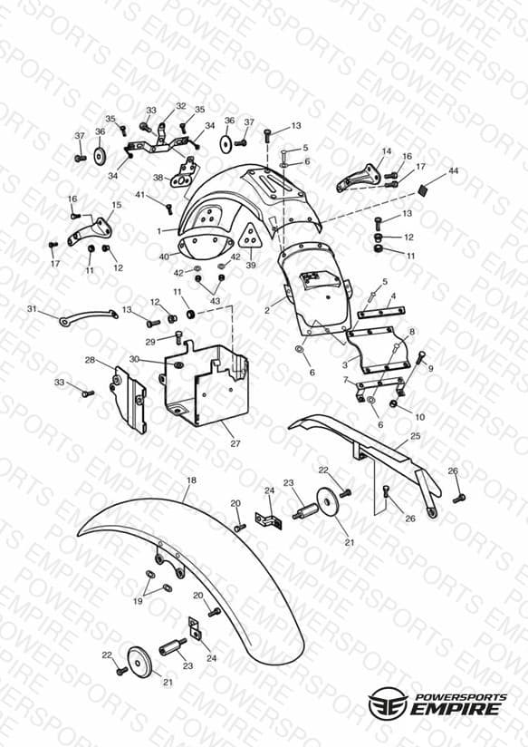Mudguards/Chainguard/Battery Box