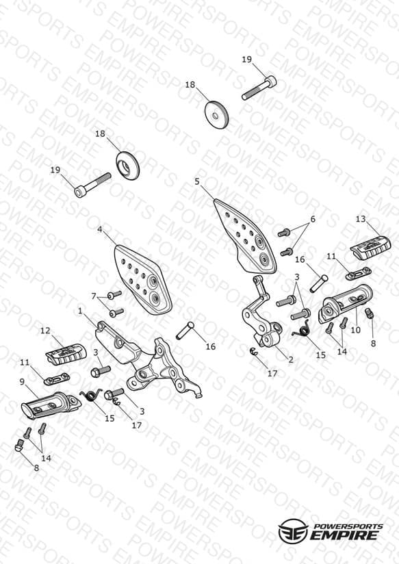 Foot Controls - Single Seat Version