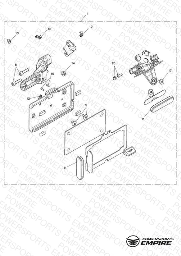 Side Mounted Number Plate Kit