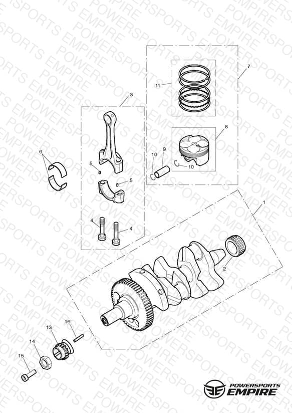 Crankshaft, Connecting Rods, Pistons & Liners