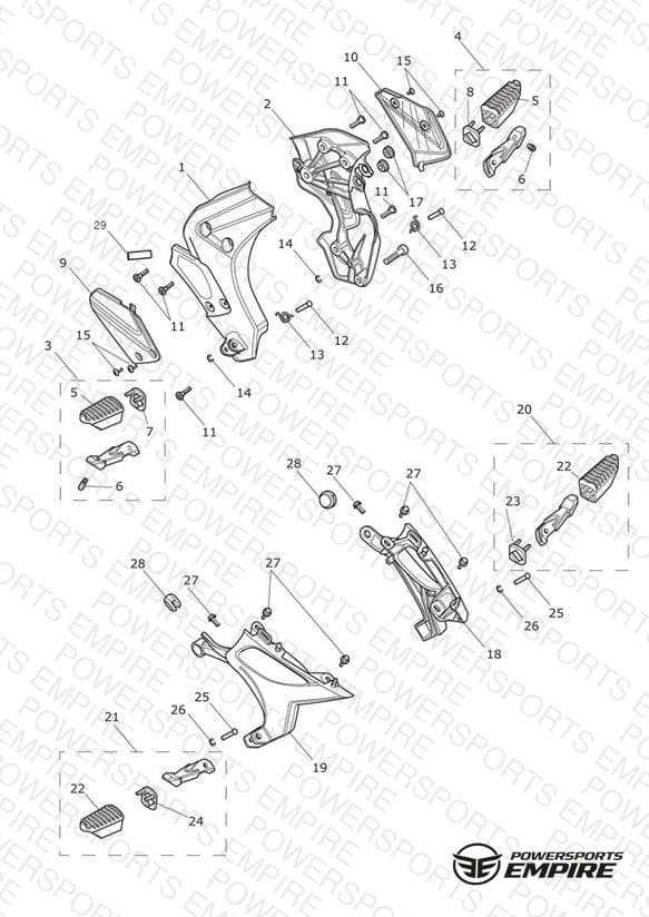 Footrests & Mountings