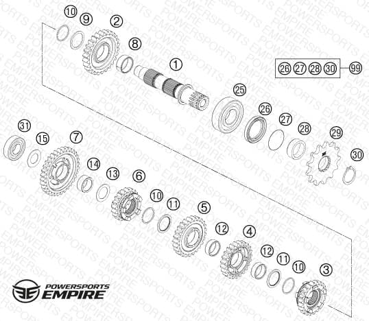 TRANSMISSION II - COUNTERSHAFT